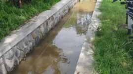 Banguna TPT dan pintu air pembiayaan dari DAK kabupaten Kediri 2024.