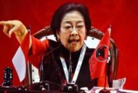 Ketua Umum PDI Perjuangan, Megawati Soekarnoputri menyampaikan pidato politiknya. (Foto : Istimewa).