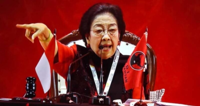 Ketua Umum PDI Perjuangan, Megawati Soekarnoputri menyampaikan pidato politiknya. (Foto : Istimewa).