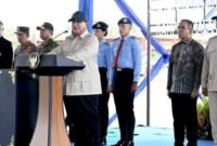 Presiden Prabowo Subianto menyampaikan sambutannya pada peresmian SMA Taruna Nusantara Kampus Malang di Provinsi Jawa Timur, pada Selasa, (13/01/2026). (foto ; istimewa).