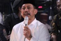 Praktisi hukum senior, Moch.Geng Wahyudi, S.H., M.Hum. memberikan sambutan di salah satu acara beberapa waktu silam. (Foto : Istimewa).