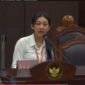 Eva saat menjadi saksi di Mahkamah Konstitusi.
(Poto Istimewa)