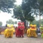 Atraksi spectakuler barongsai dari Nan Jiong Klenteng 