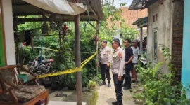 Lokasi TKP, adik tusuk kakak di gempol ( Poto Istimewa)