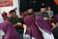 Prosesi puncak halal bihalal warga Perumahan Mutiara Jingga Residence dan Inizio, Sabtu, (11/04/2026). Foto (Kim)