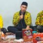 Ketua DPD Golkar Kota Malang, Djoko Prihatin memberikan sambutan saat Anjangsana Organisasi  di wilayah Kedungkandang, Selasa, (14/04/2026). foto (KIM)