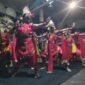 Pertunjukan tari topeng Malang di Kampung Budaya Polowijen (KBP) dalam peringatan Hari Tari Sedunia.