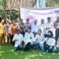 Ketua DPC Srikandi PP Kota Malang, Kiky Tutik Sundari bersama perwakilan Forkopimda Malang Raya, Muspika Dau, Kepengurusan SMSI Malang Raya dan tamu undangan lainnya. Foto (Kim/ngalamutas.com)