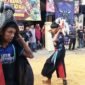 Pembuka atraksi Bantengan Laskar Joyo Sentono. Foto (kim)